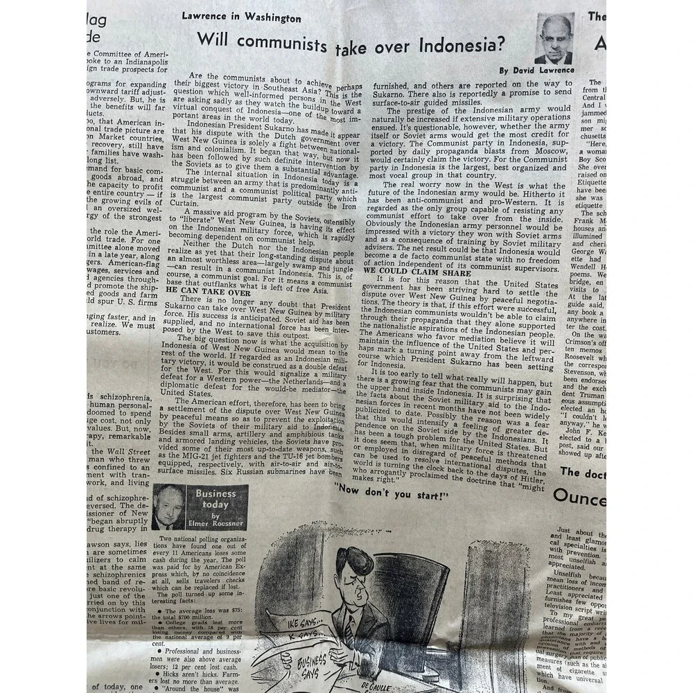 1962 Operation Dominic US Tests 31 Nuclear Bombs, Original Vintage Newspaper, C